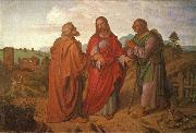 Joseph von Fuhrich The walk to Emmaus oil